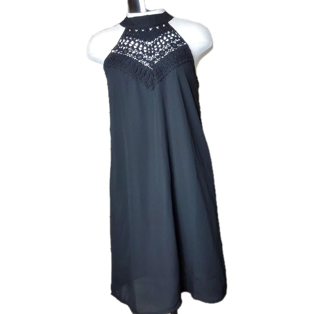 Style Dome Summer Halter Neck Dresses Casual Short Cute Flowy Beach Sundresses S